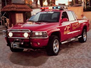 Dodge Dakota Quad Cab Fire Rescue Project Vehicle 2000 года